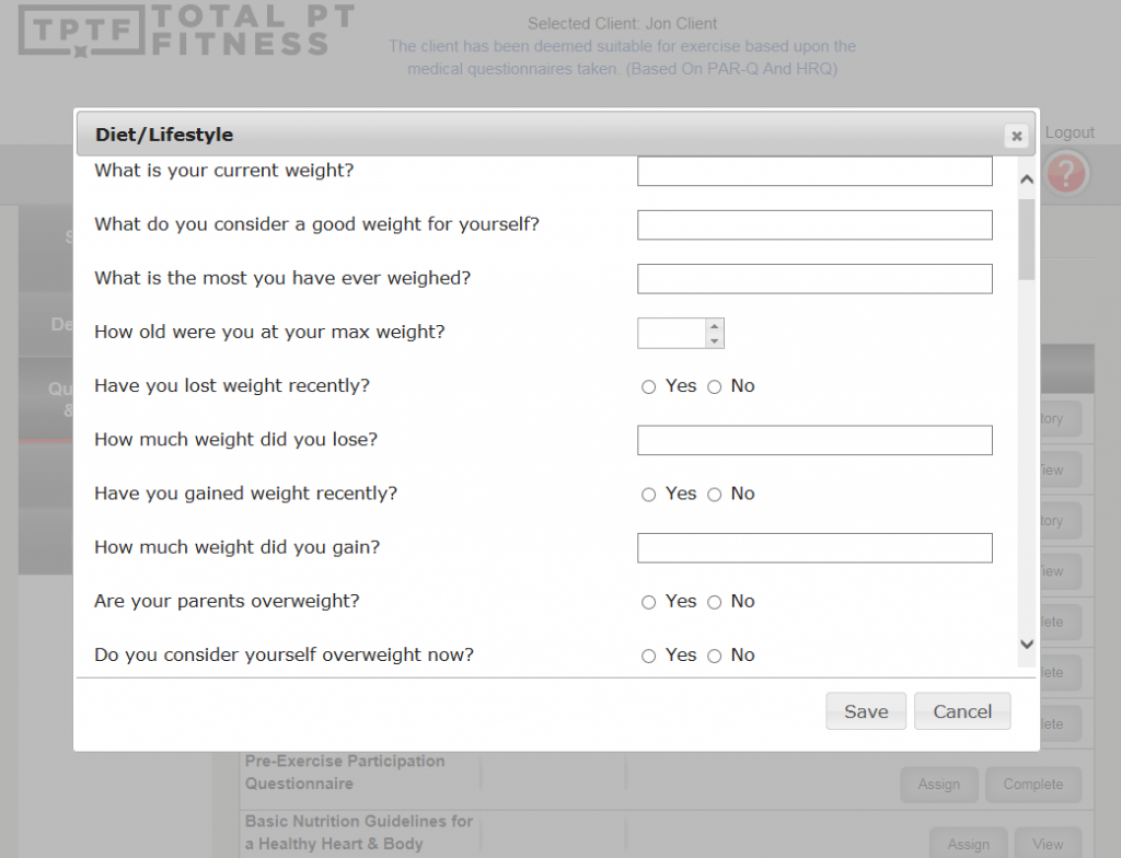 fitness software
